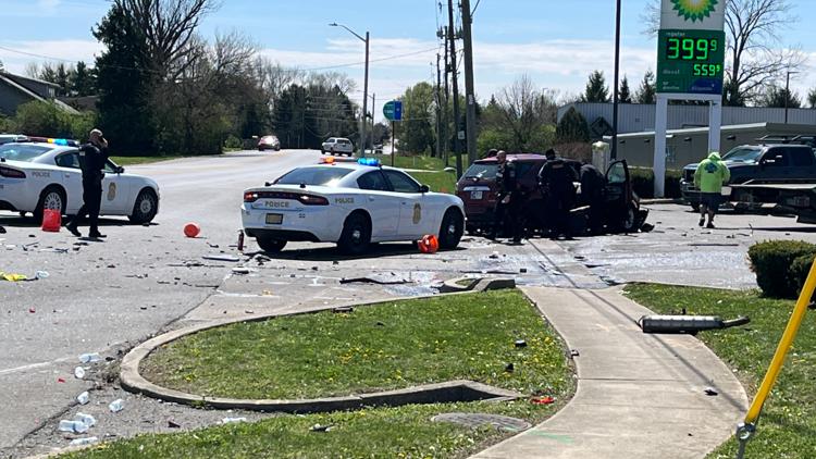 Shooting suspect in custody after chase, crash on Indy's east side