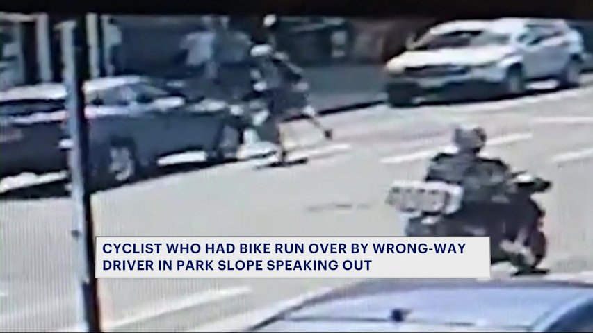 Video shows wrong-way driver hit cyclist in Park Slope