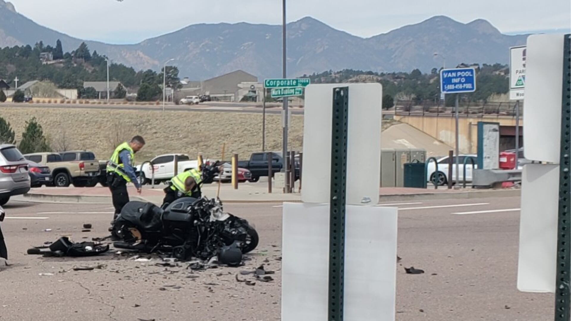 1 dead after crash involving motorcycle, pickup truck in Colorado Springs