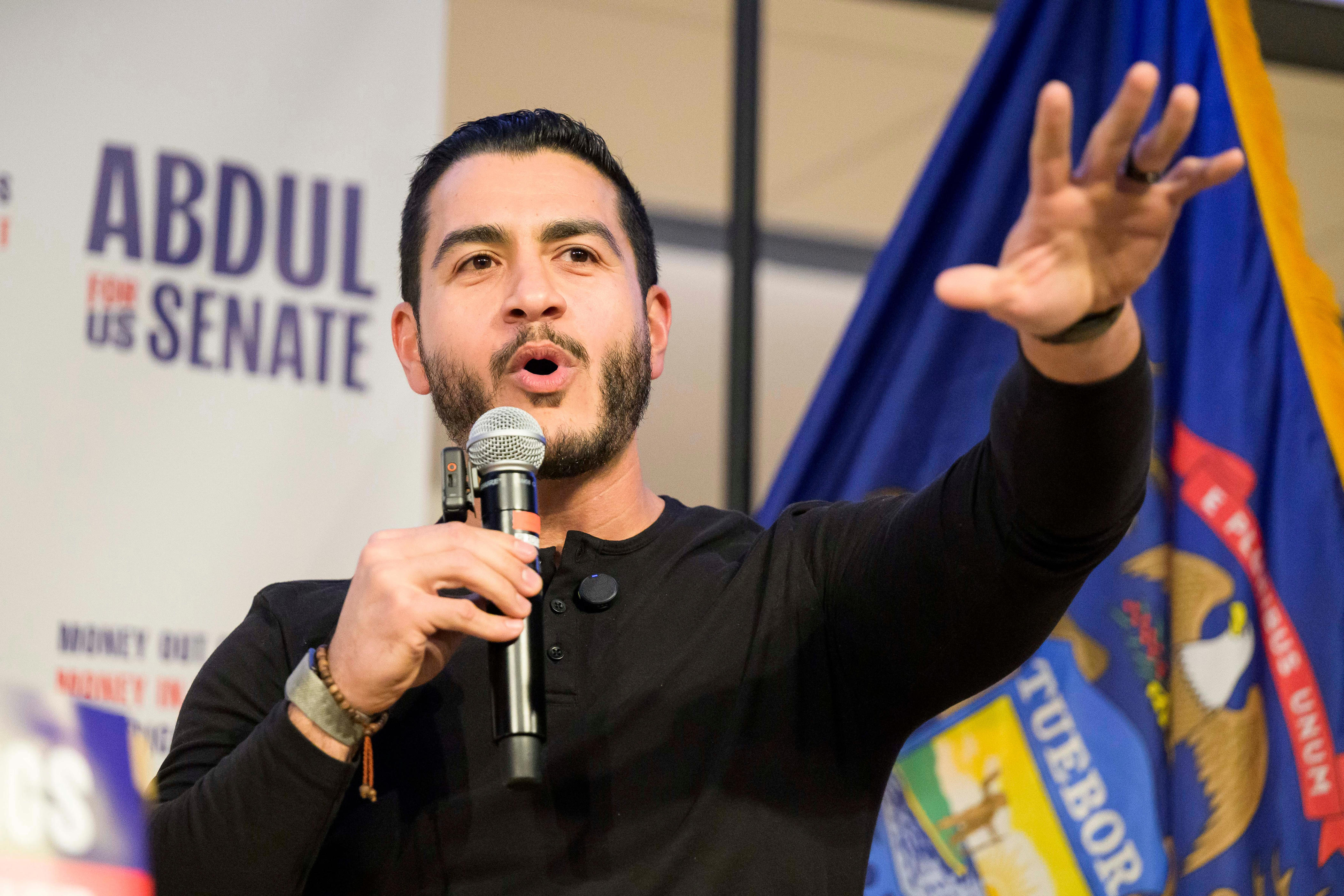 Abdul El-Sayed, Hasan Piker target critics, Iran war at Michigan events