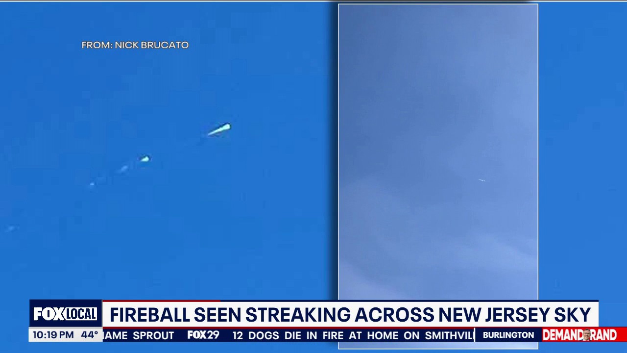 Watch: Fireball spotted across New Jersey sky