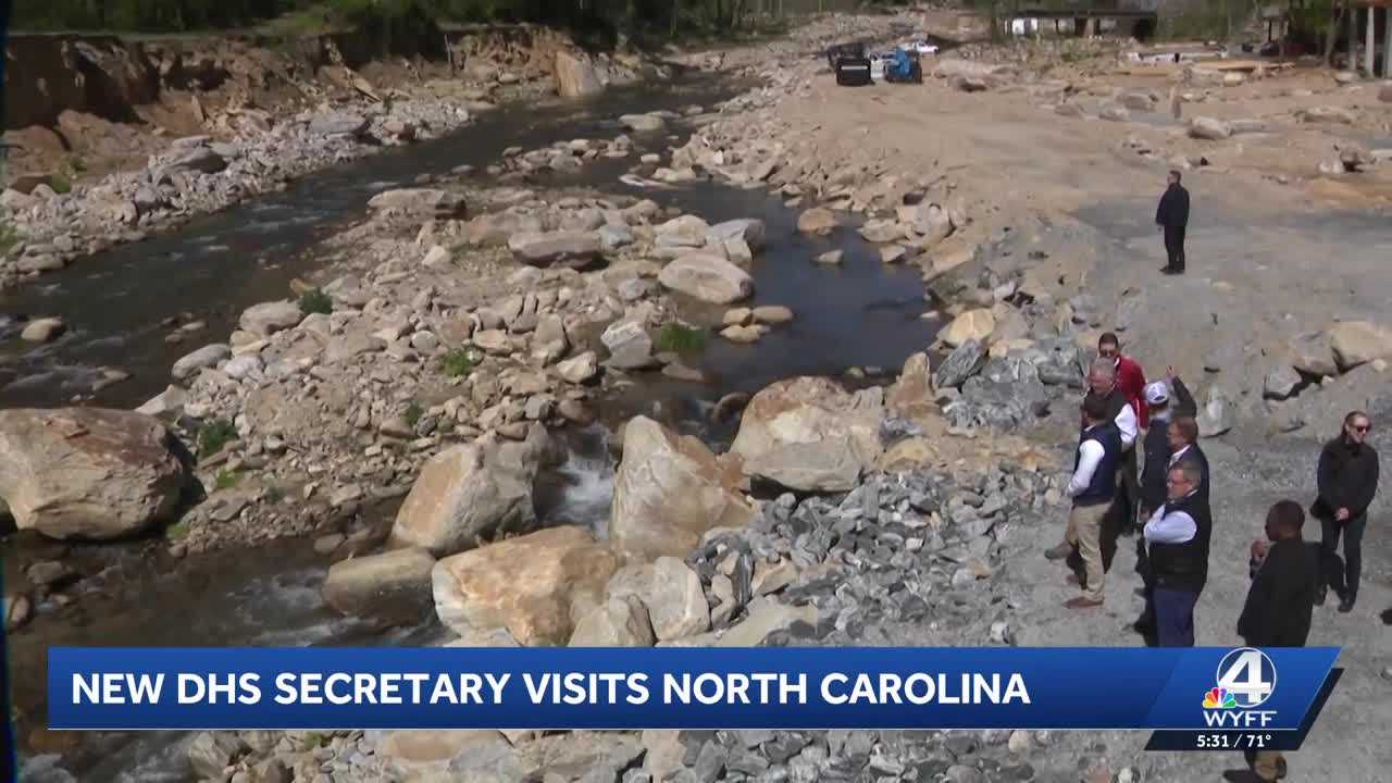 New DHS secretary visits Western North Carolina to discuss disaster ...