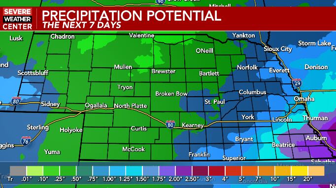 Warm midweek before storm chances return and cooler air follows