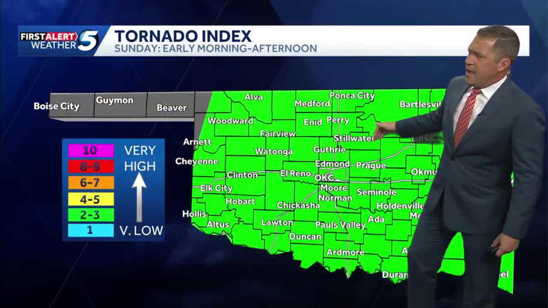 Timeline: Severe weather risks return to Oklahoma this weekend