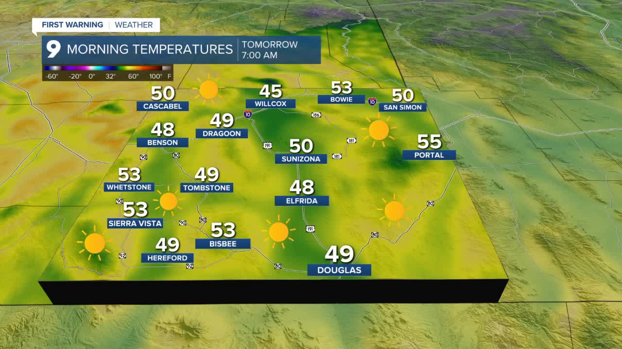 Warm days ahead before cooler, stormy weekend in Cochise County