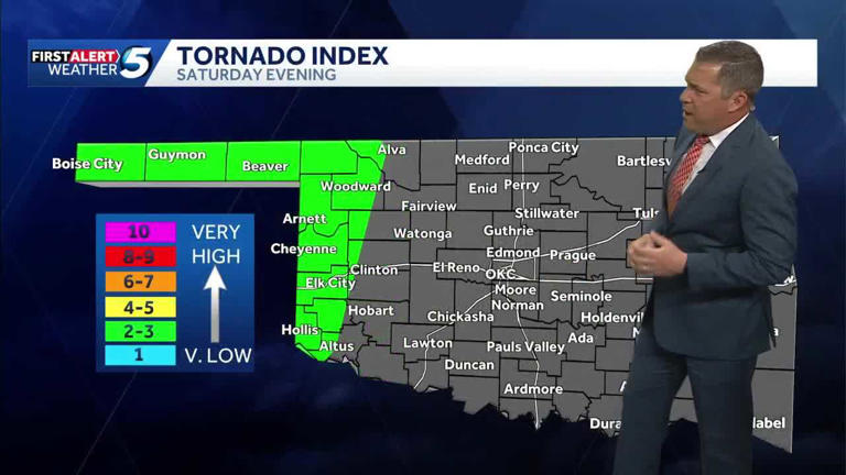 Timeline: Severe weather risks return to Oklahoma this weekend