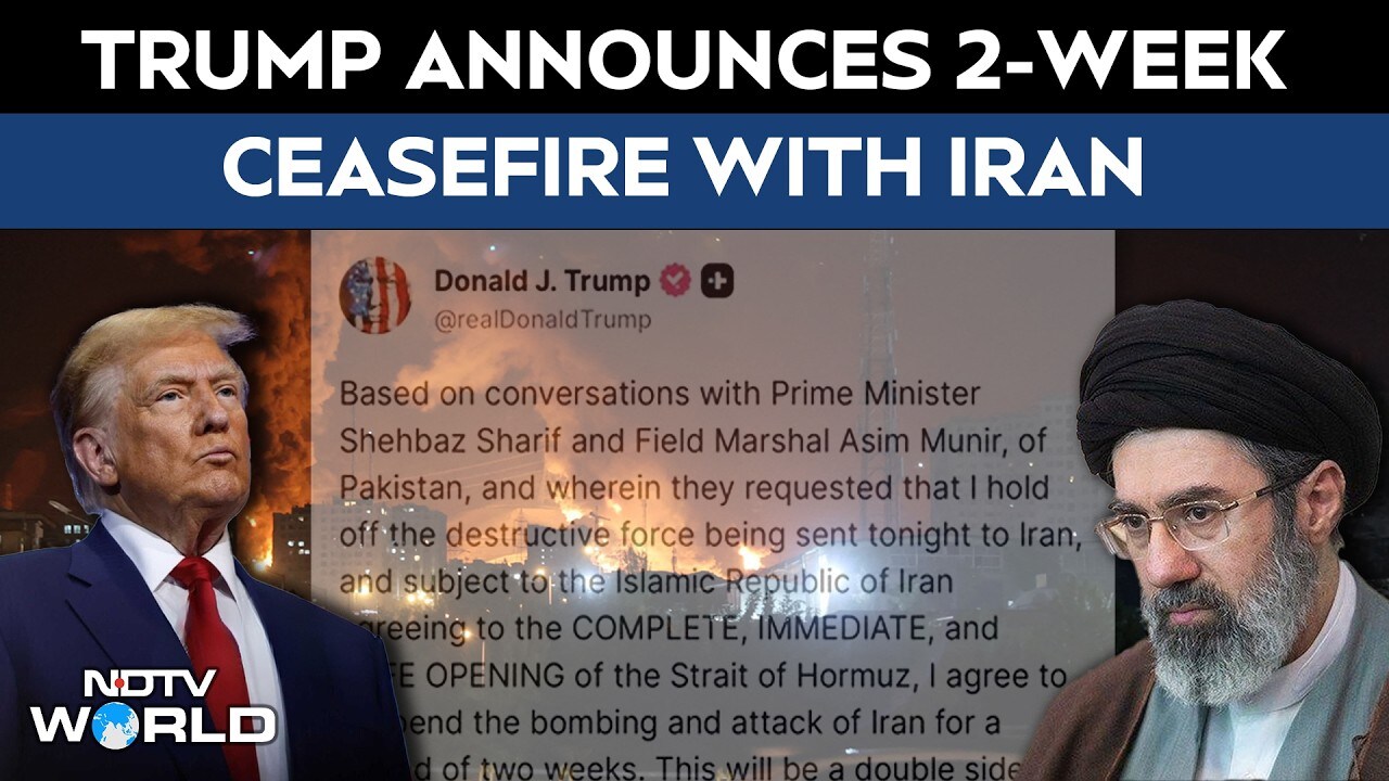 US Iran war ceasefire | Trump announces 2-week ceasefire with Iran ...