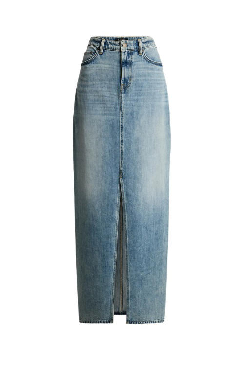 Your wardrobe shouldn't be without a denim maxi skirt this spring ...
