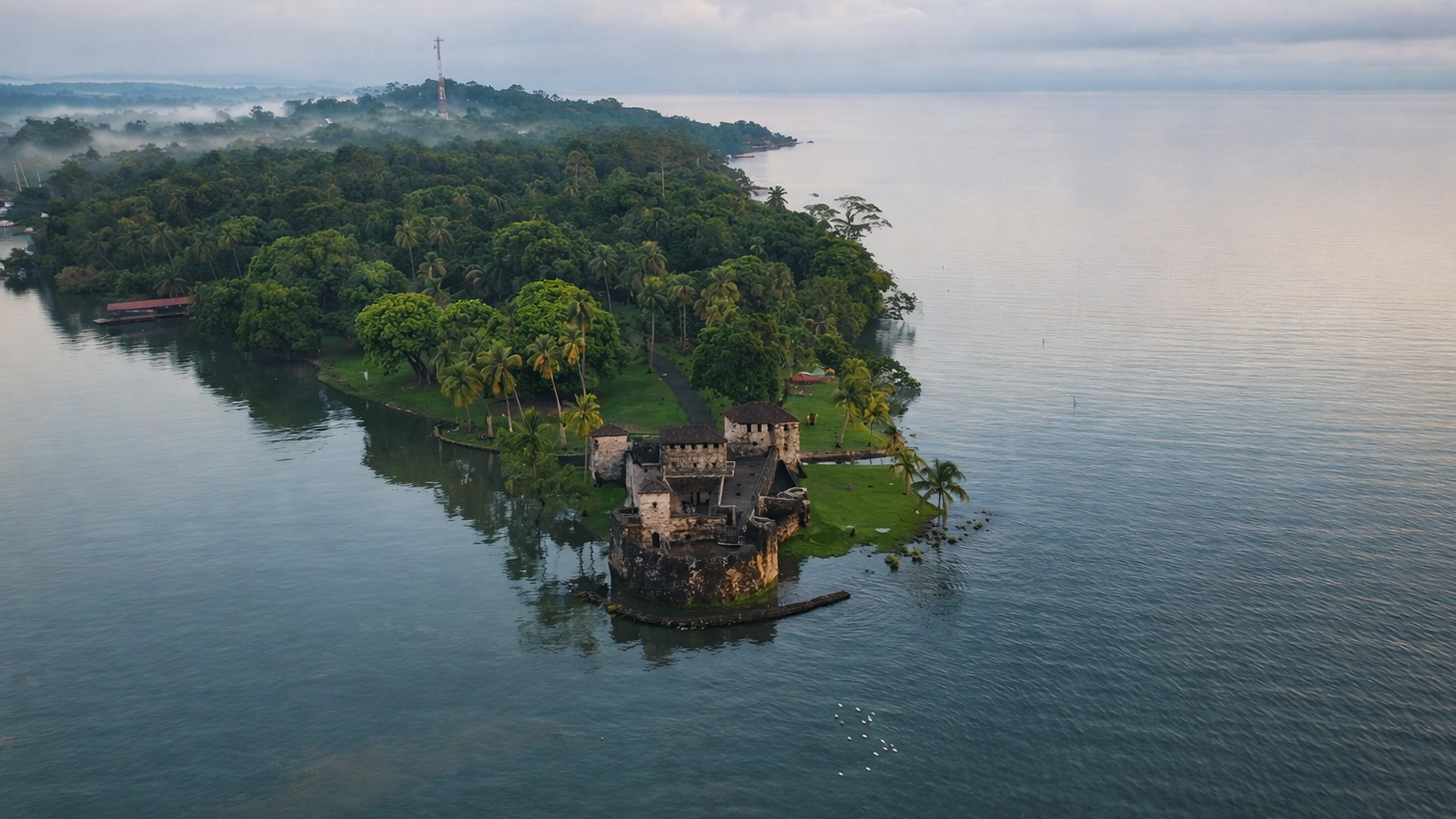 Bygget i vandet for at standse det, der kom igennem