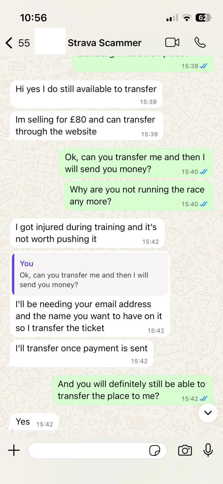 Scammers sell fake London Marathon spots for £80 on running app Strava