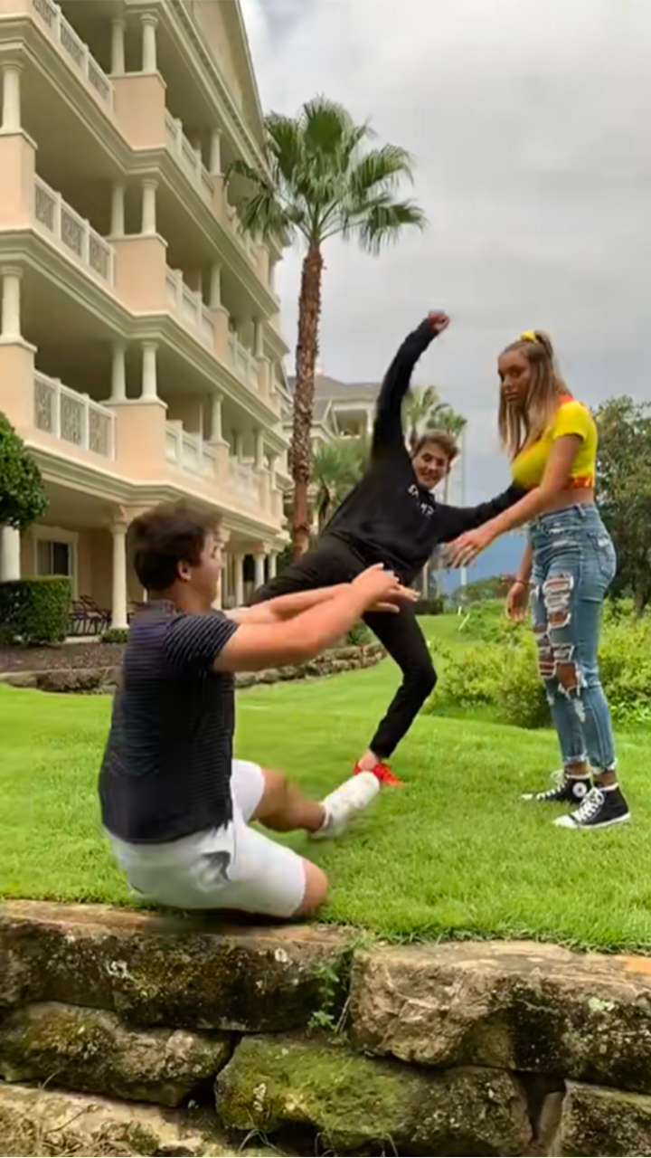 Hilarious behindthescenes moment Slowmo fall you must see