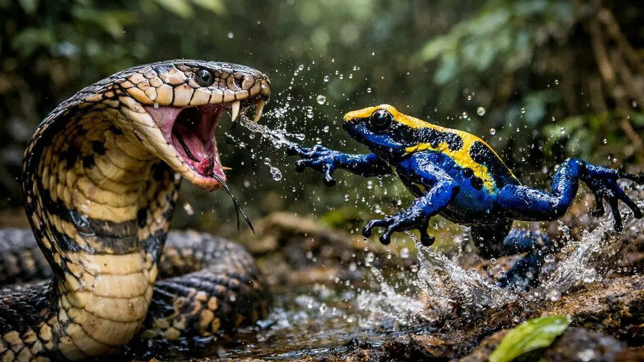 King cobra vs poison dart frog: Who wins this deadly clash of venom and ...