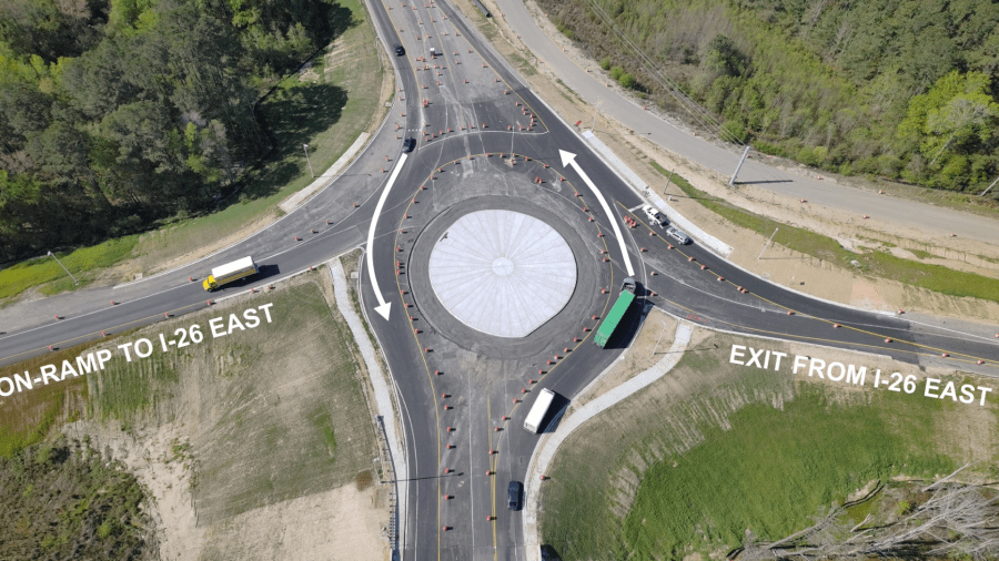 Roundabouts replacing traditional ramps at I‑26 exit in Berkeley County