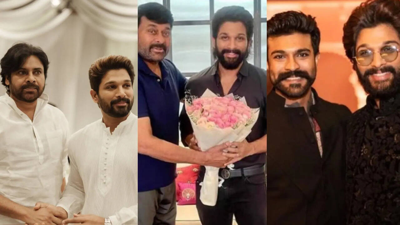 Allu Arjun turns 44: Uncles Chiranjeevi, Pawan Kalyan, cousin Ram ...