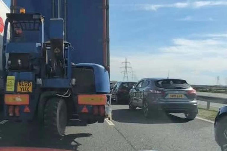 Casualty airlifted to hospital after horror M6 crash between lorry and car