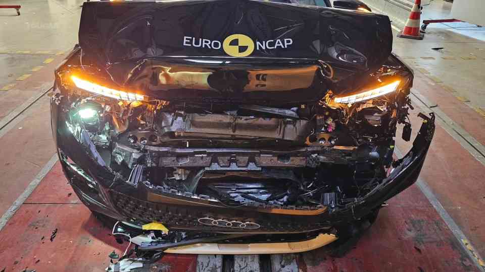 Does this Audi actually survive the crash test?