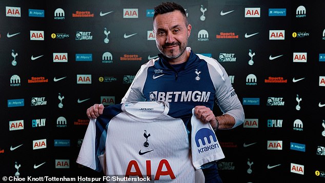 Tottenham confirm Roberto De Zerbi backroom staff with just two of his ...