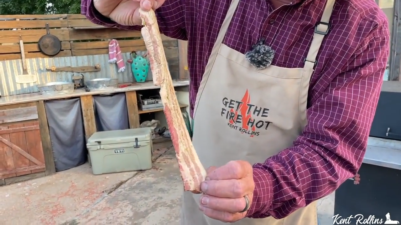 Cowboy bacon candy with jalapeño bite and brown sugar glaze