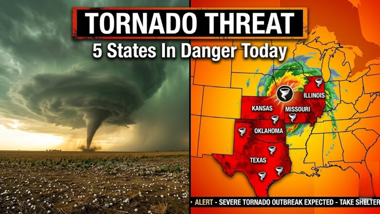 Monster tornado threat targets 5 states today — here is the exact ...
