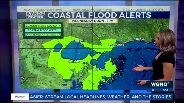 Coastal flood advisory issued as easterly winds persist