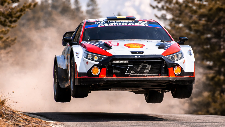 Hyundai i20 N Rally1 engine note full speed rally runs