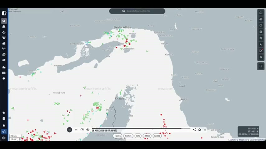 Watch: Ships begin moving through Strait of Hormuz after ceasefire<br><br>