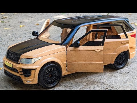 Wood carving a Range Rover