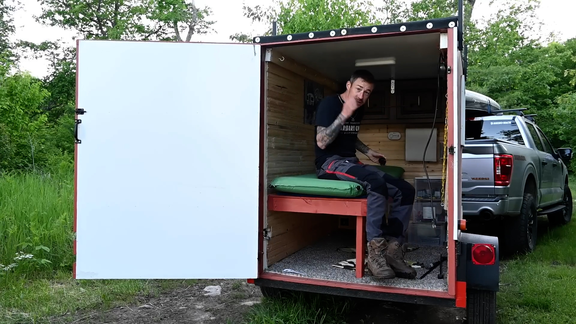 Survivalist buys a new camper and gives a tour