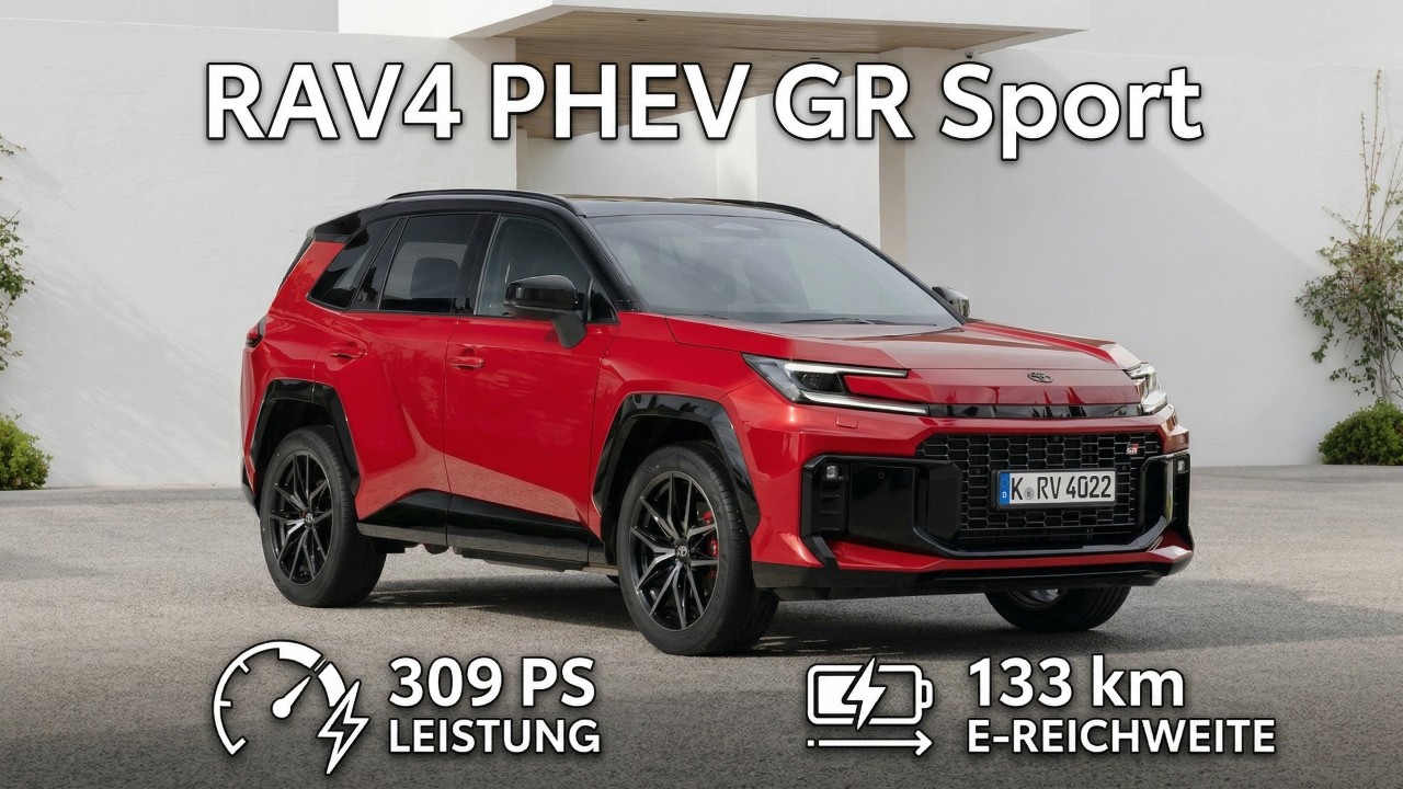 2026 Toyota RAV4 PHEV GR Sport in emotional red mit 309 PS