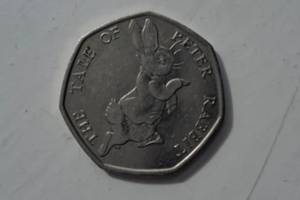 Peter Rabbit 50p coin goes on eBay for more than £8,000