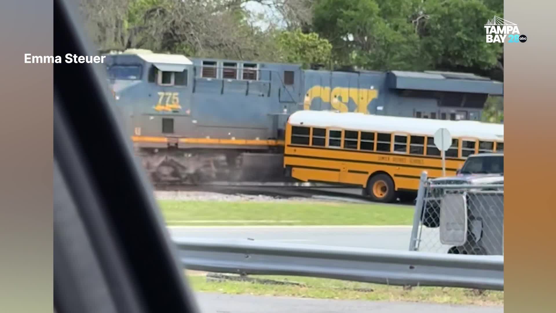 Florida school bus driver arrested after crash with train: SCSO