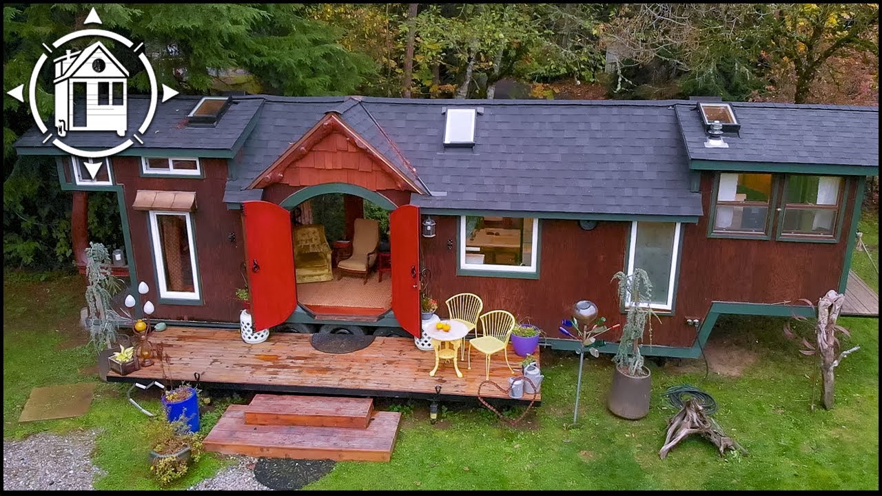 Beautiful handmade tiny home built with recycled materials