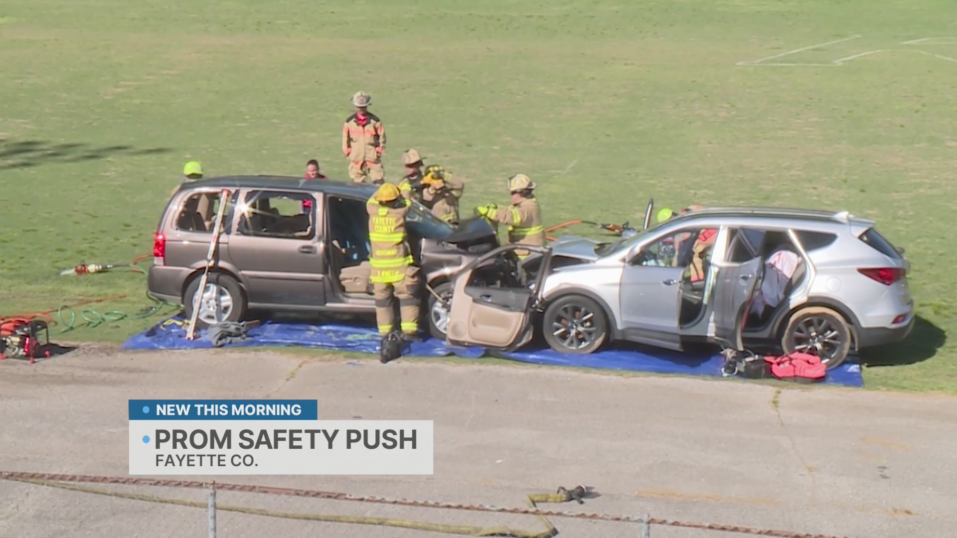 Students witness mock crash to promote prom night safety