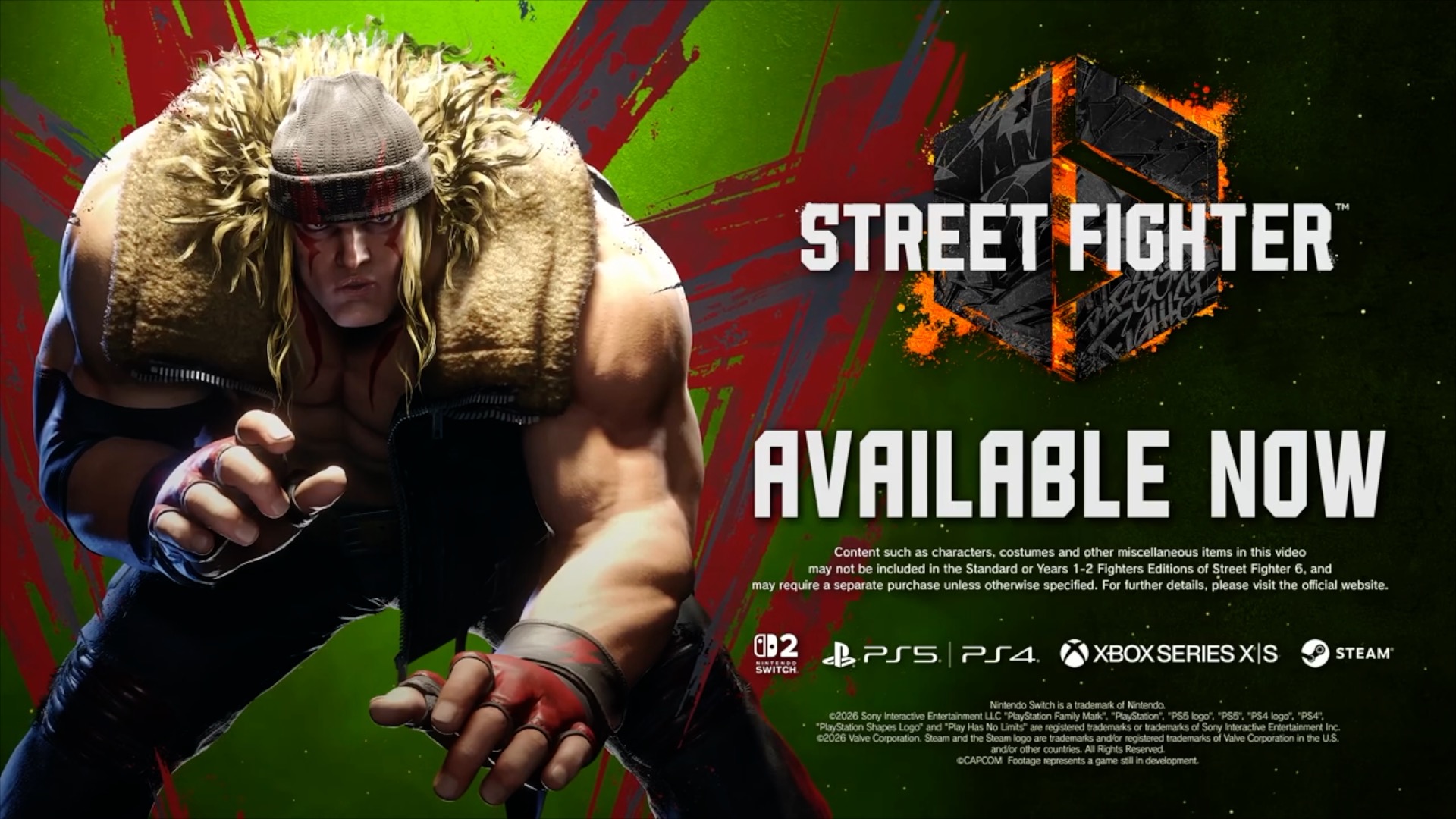 Street Fighter 6 official Alex update launch trailer