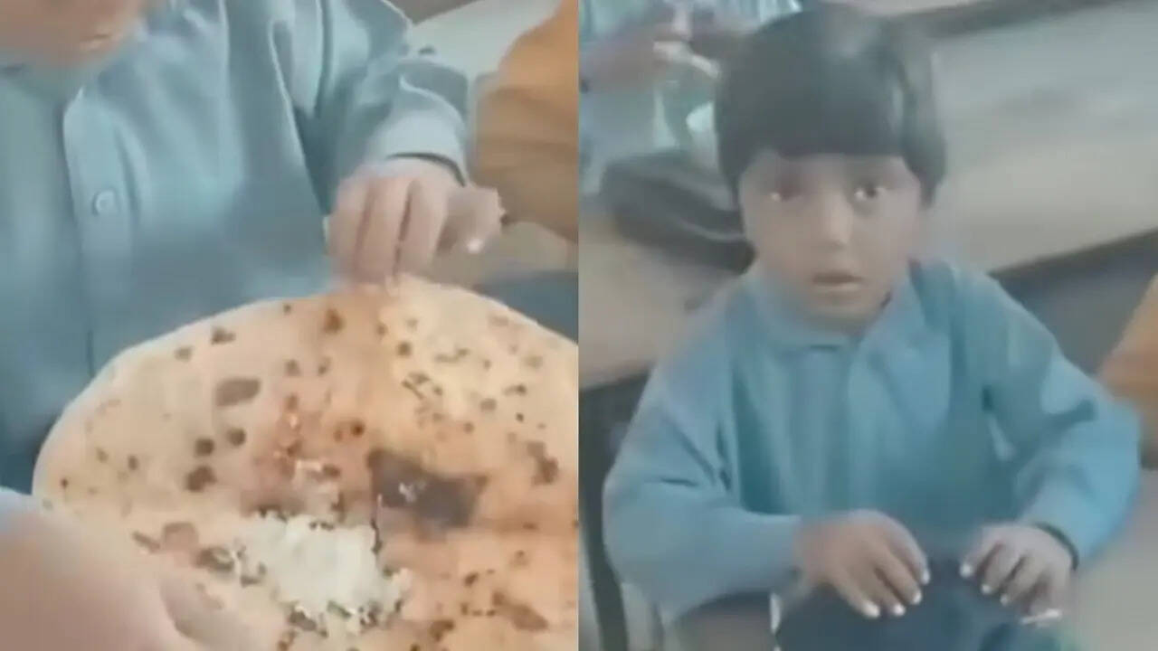 Teacher encourages child who brought only roti and sugar for lunch ...