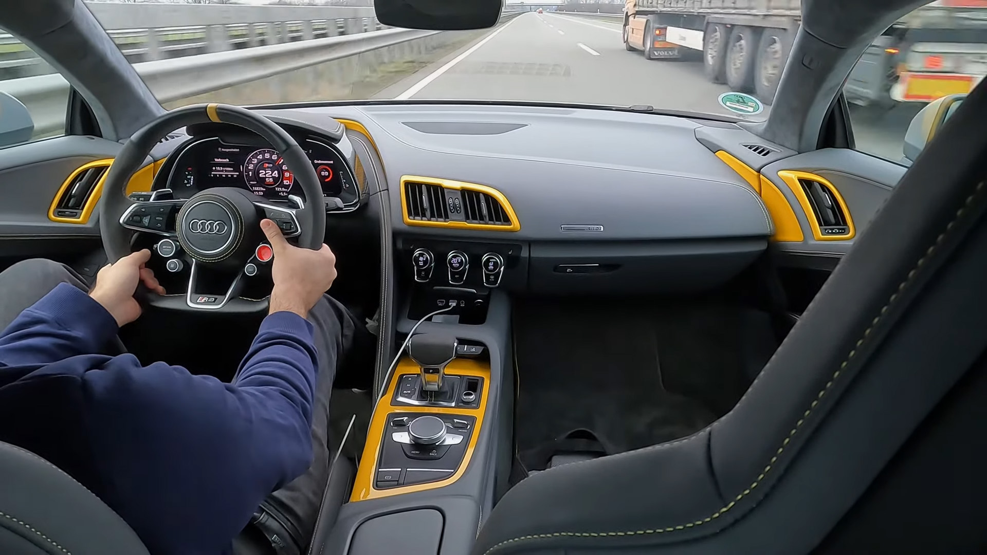 How fast can this Audi R8 go on the Autobahn?