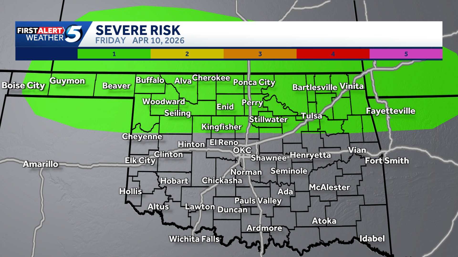 Timeline: Oklahoma to see several days of severe storm risks starting ...