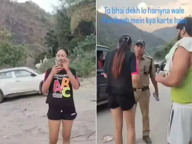 Viral video shows woman arguing with police after drinking near Ganga
