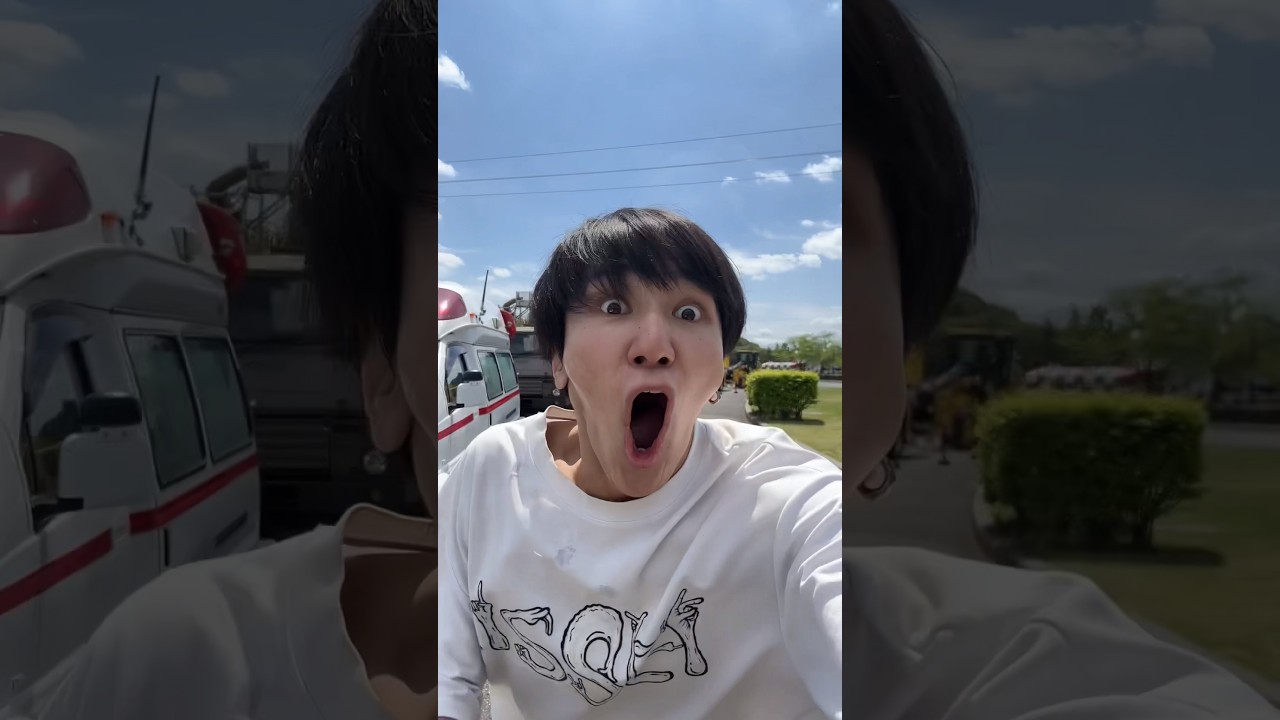 ISSEI funny video 😂😂😂 I try it too, with water 🚓 in Motegi 🇯🇵