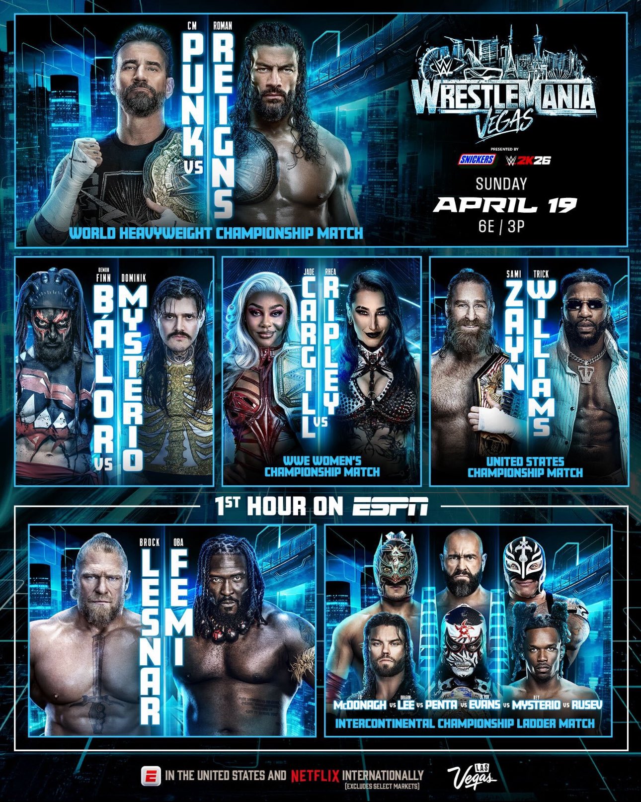 WrestleMania 42 card revealed: Complete match details and all you need ...