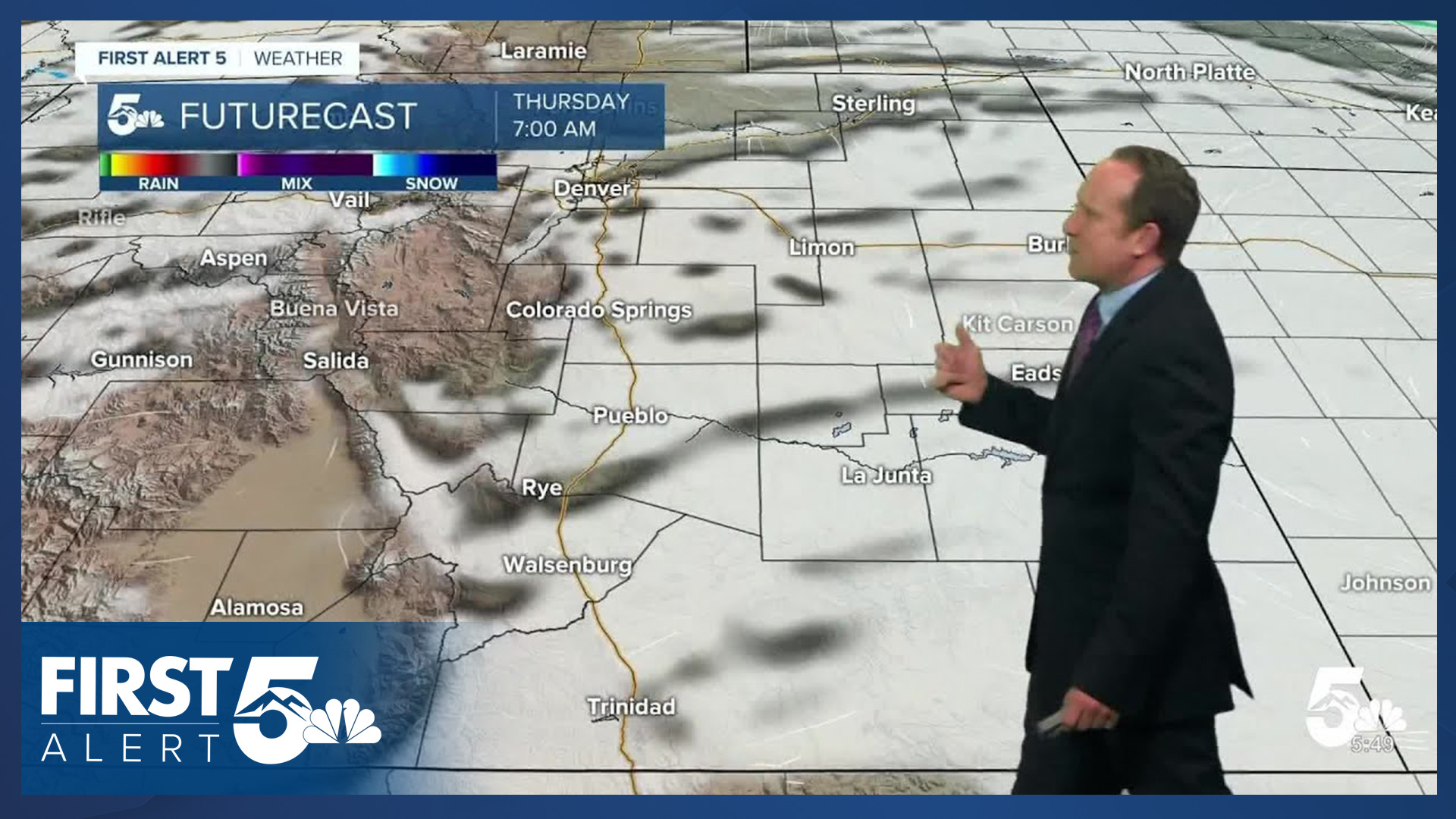 Mainly dry on Wednesday ahead of increasing rain chances late this week