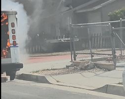 Mail truck erupts in flames in California neighborhood