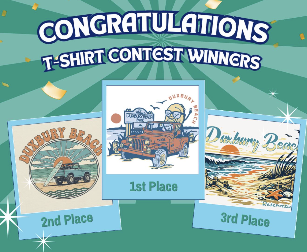 Duxbury Beach Reservation names winners of 2026 T-shirt design contest