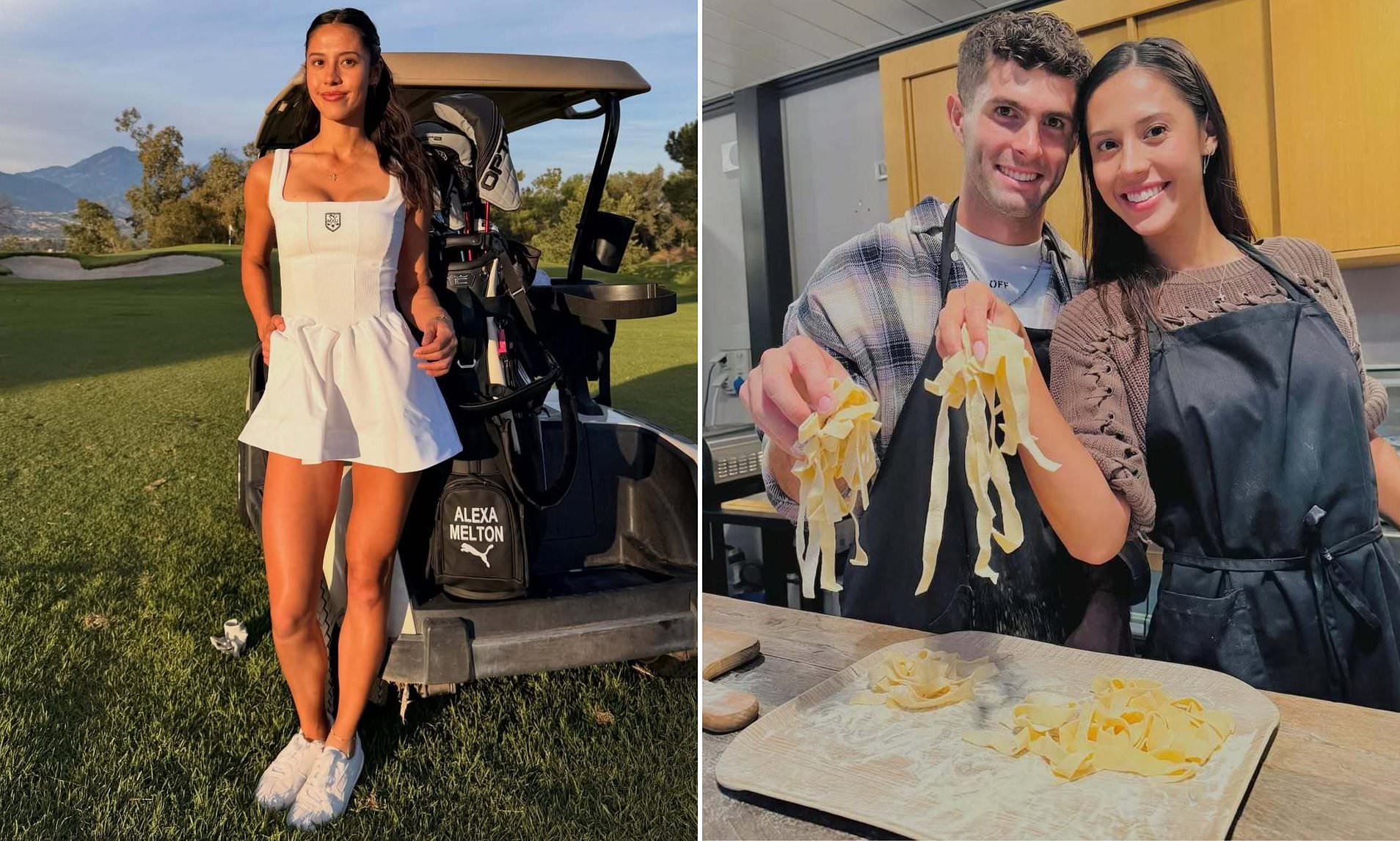 Glamorous golf star reveals she's split from US soccer ace Christian ...