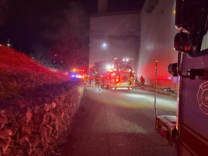 Firefighter taken to hospital for minor head injury after Solvay ...