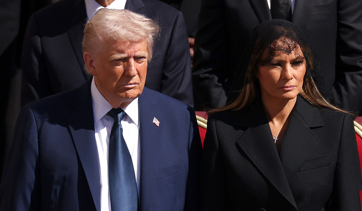 Donald and Melania Trump at a public event