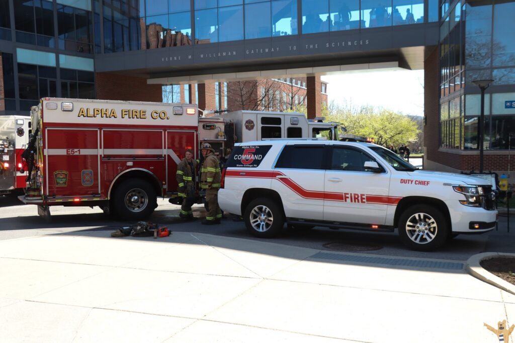 Crews respond to lab fire in Penn State building