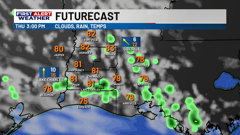 First alert forecast: A couple showers, downpours possible through ...