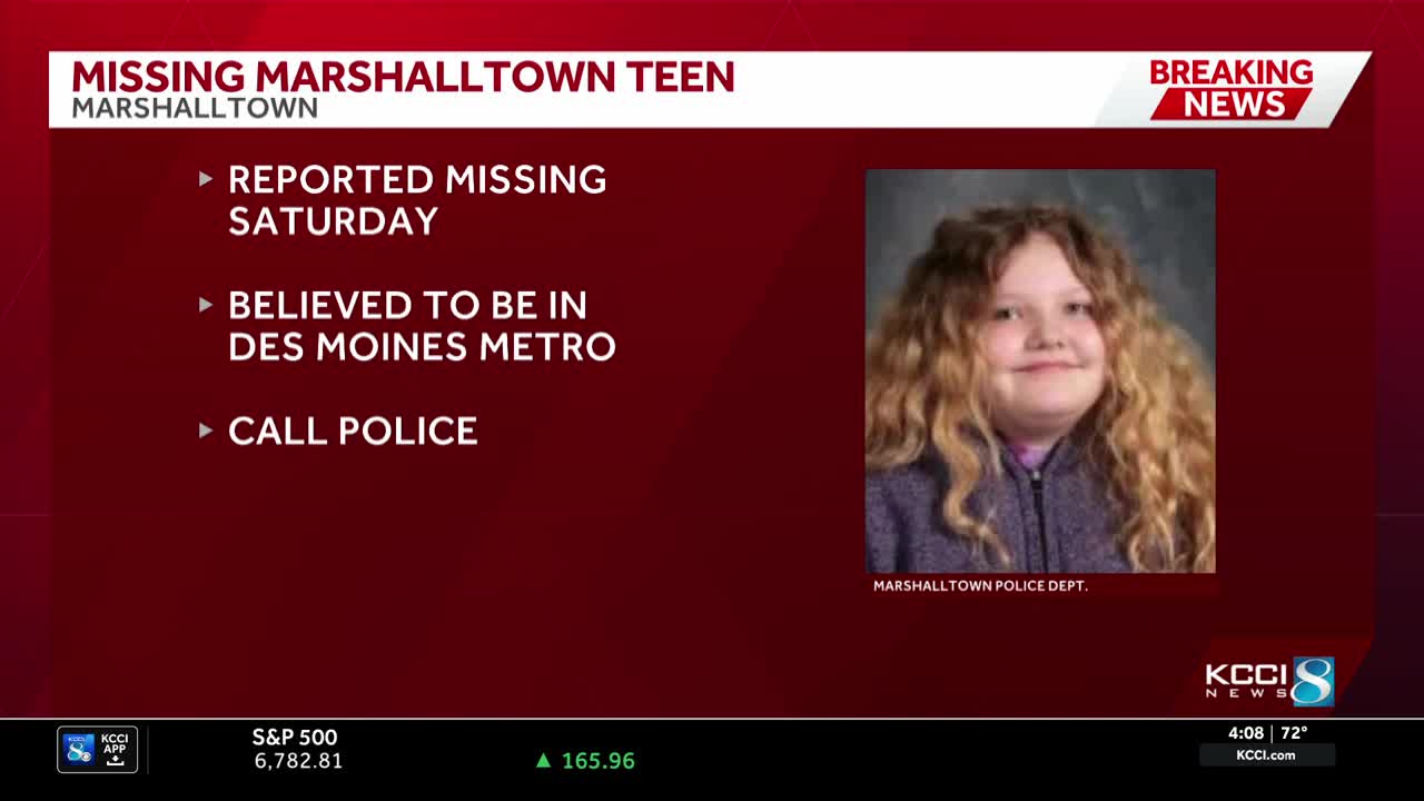 Marshalltown police ask for help locating missing 16-year-old girl