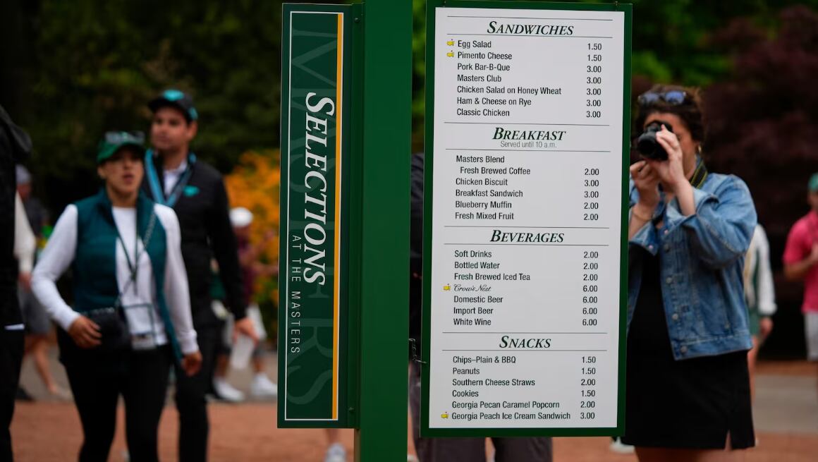 In 2026, Masters’ menu remains affordable and there’s a sweet addition